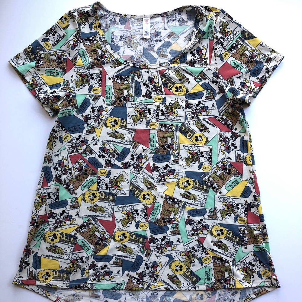 Lularoe Disney news strip Classic T